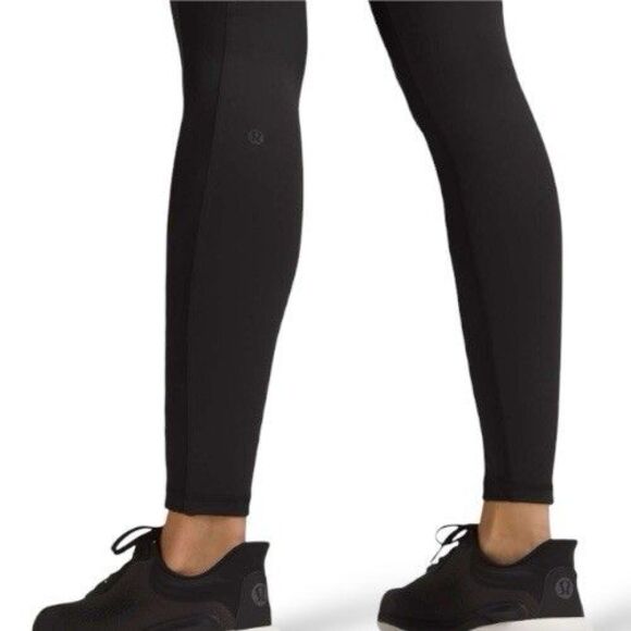Lululemon Wunder Train High-Rise Tight 28" *Satin Panels Black Size 4 - Picture 4 of 10